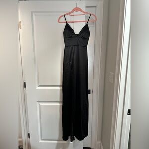 Black Satin Maxi Dress from Windsor.
